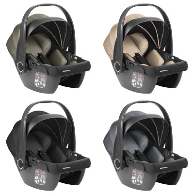 quatro cadeiras de bebê Maxi-Cosi para automóvel em várias cores