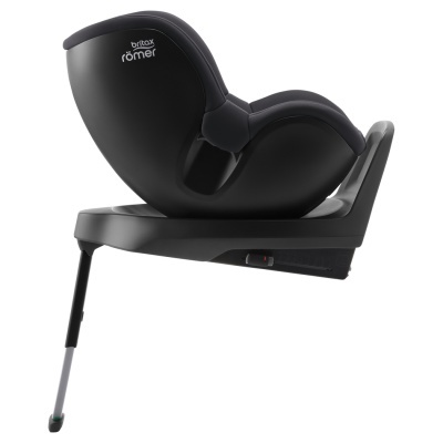 cadeira criança automóvel Britax Römer preta com base e suporte de perna