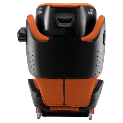 Cadeira para automóvel infantil Britax Römer preta e laranja vista de trás