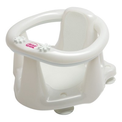 Cadeira de banho branca para bebé em plástico