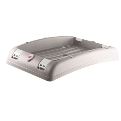 Base de plástico branco com logotipo SK