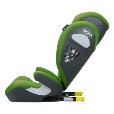 Cadeira auto verde e cinza para crianças com fixação ISOFIX