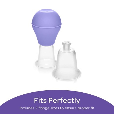 Dispositivos de sucção com flange e topo em silicone lilás
