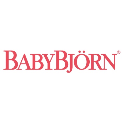 Logotipo da marca BABYBJÖRN em vermelho