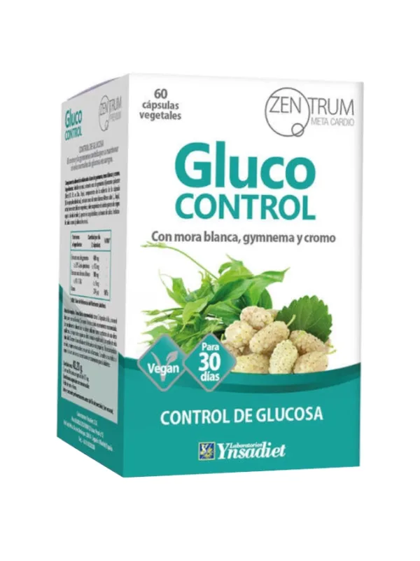 Gluco Control Zentrum 60 Cápsulas Embalagem de Gluco Control cápsulas vegetais para controle de glucosa