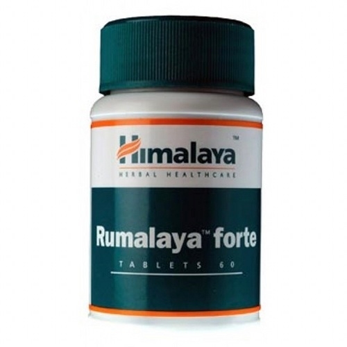 Rumalaya Forte Himalaya 60 comprimidos Frasco de comprimidos Rumalaya forte da Himalaya com tampa verde