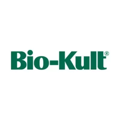 Logótipo Bio-Kult em verde sobre fundo branco
