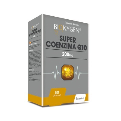 Embalagem de suplemento alimentar BIO KYGEN SUPER COENZIMA Q10 200mg com 30 cápsulas