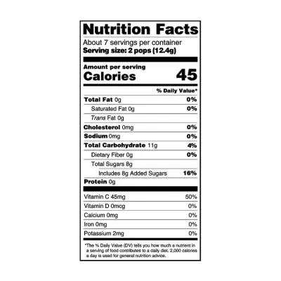 Etiqueta de informação nutricional