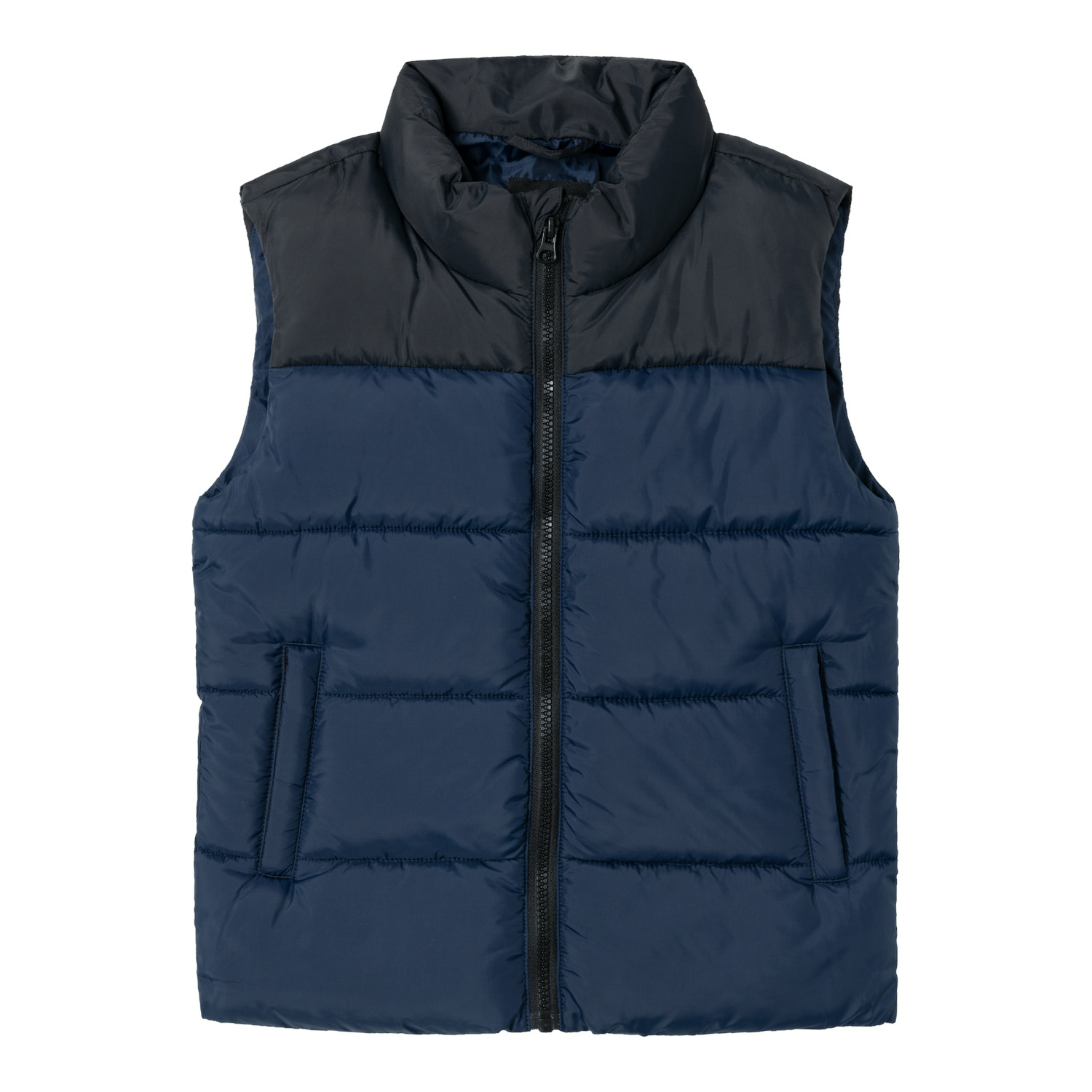 Colete acolchoado azul escuro para criança