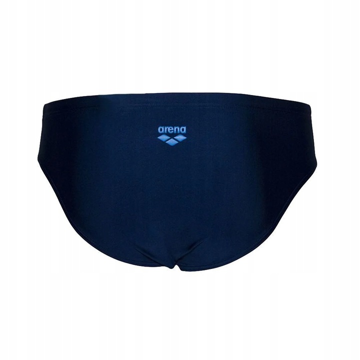 Sunga de banho masculina azul escuro com logótipo arena em azul claro