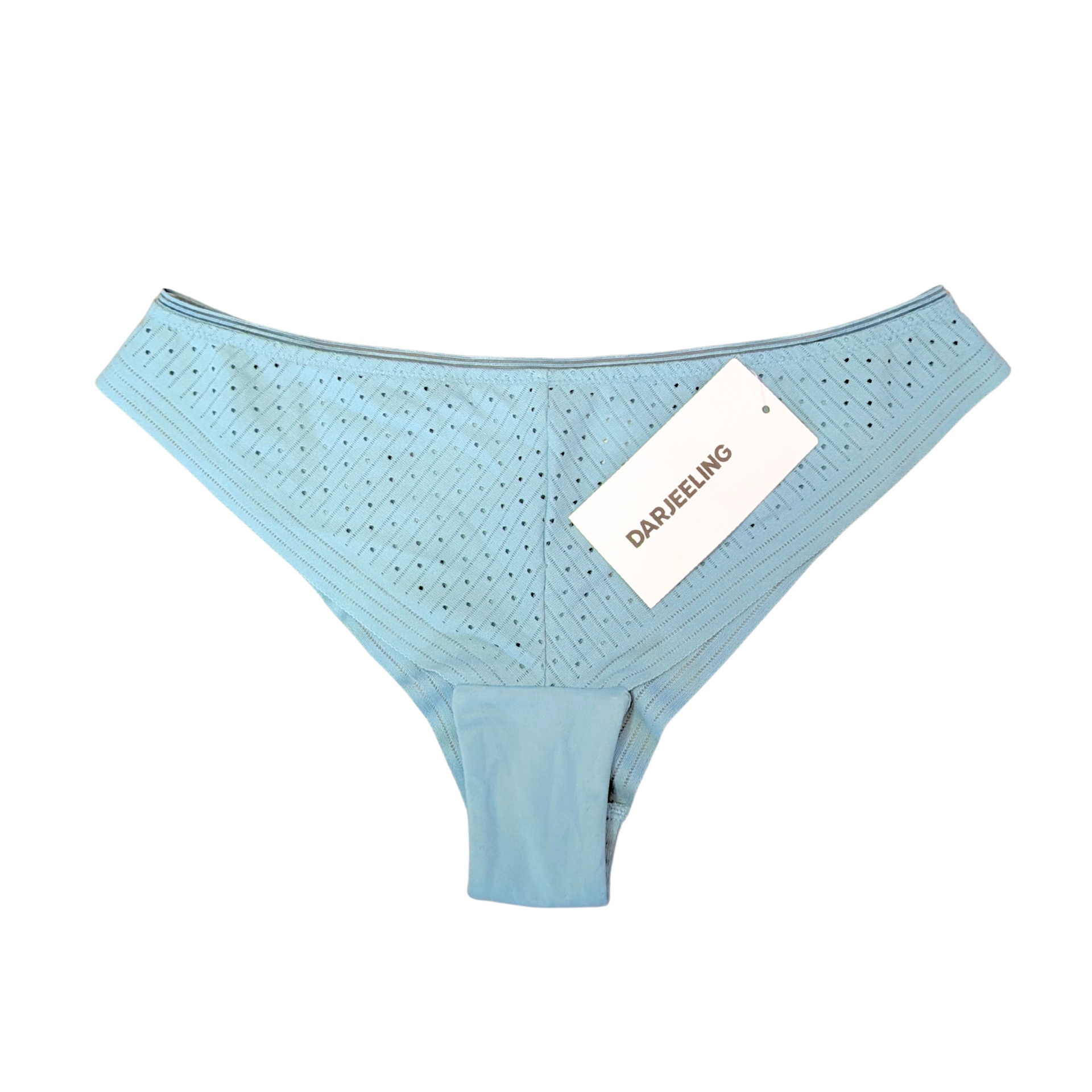 Cueca feminina azul clara com etiqueta Darjeeling
