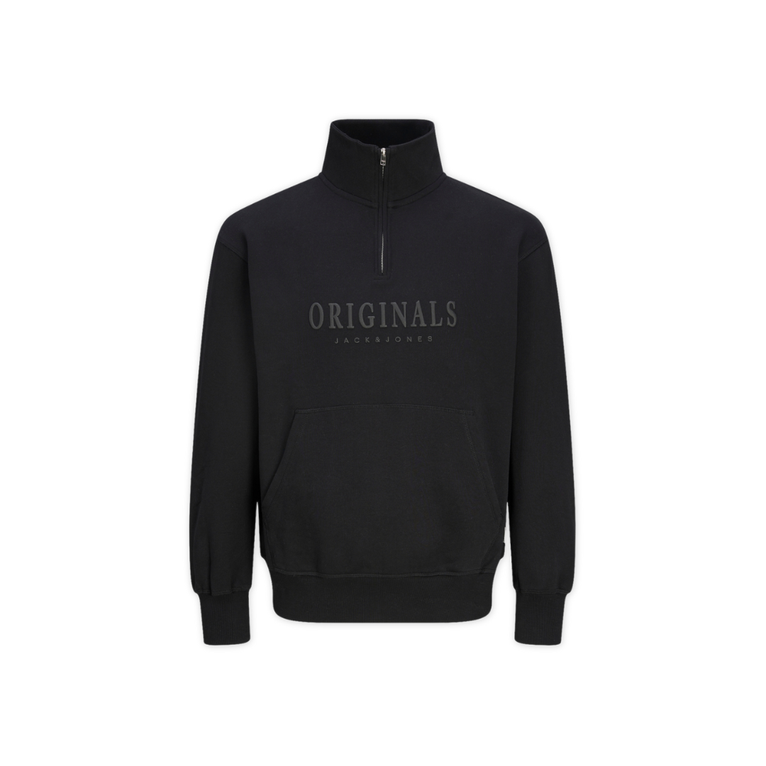 Sweatshirt preta com texto Originals Jack&Jones no peito.
