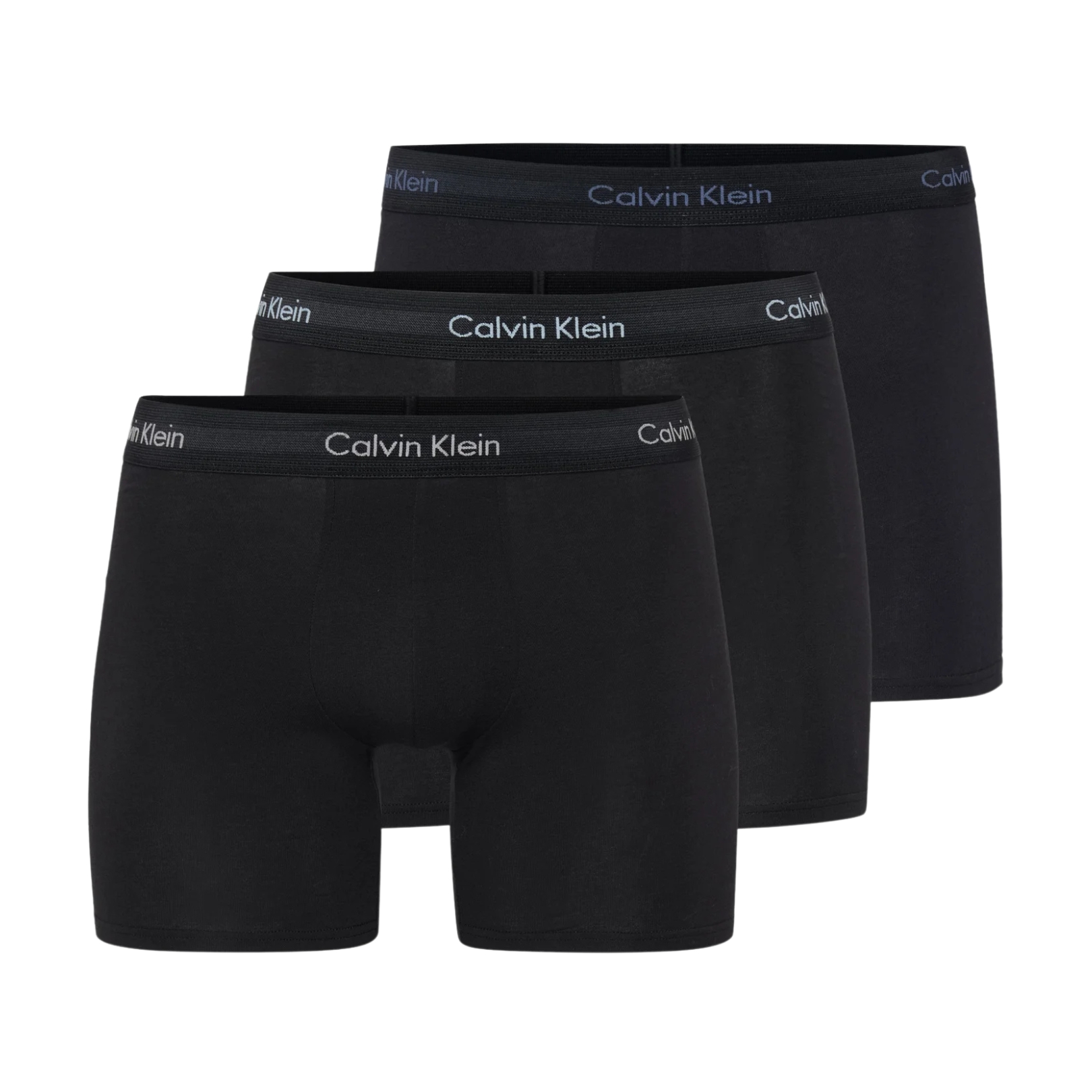 Conjunto de três boxers pretos com cós elástico Calvin Klein