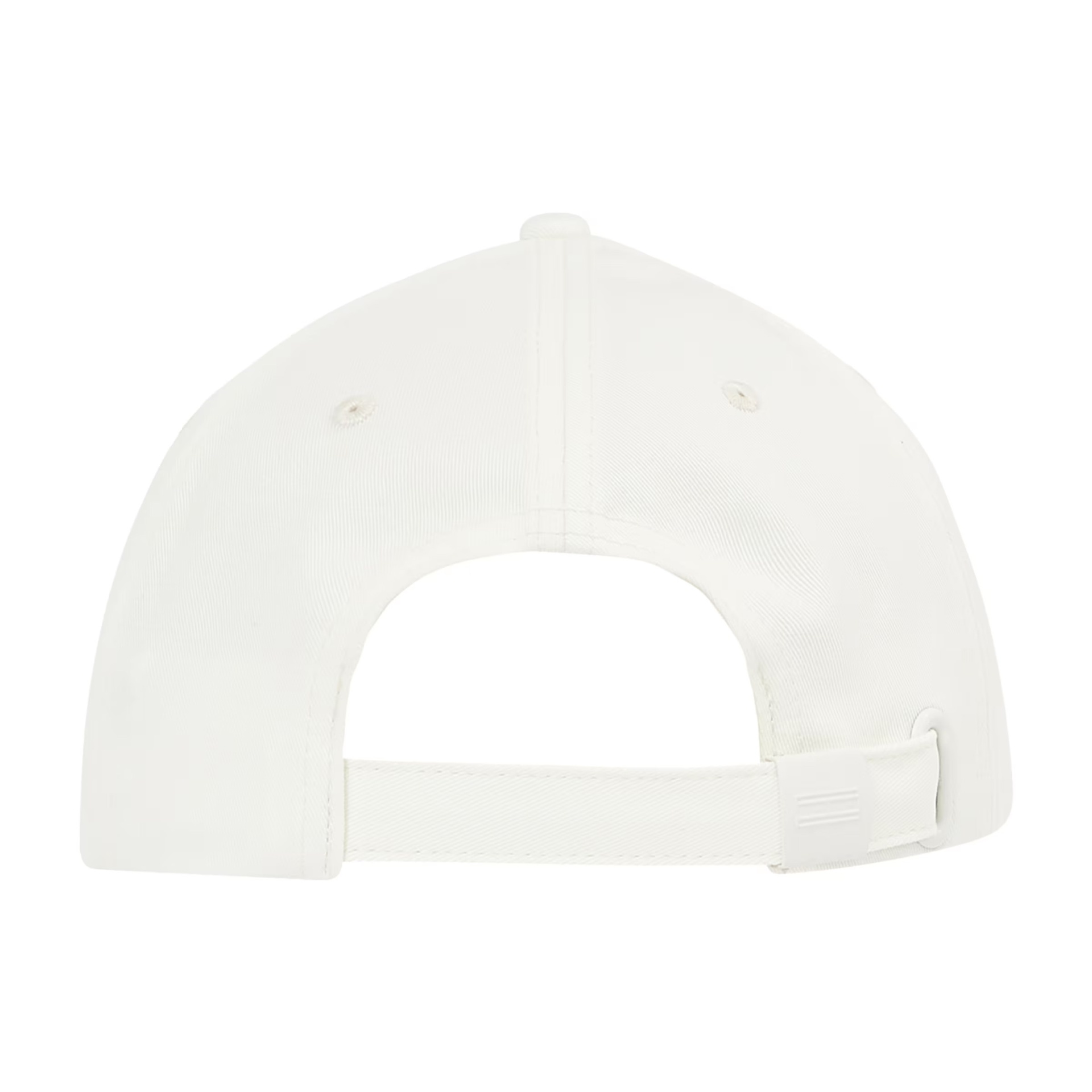 Boné branco com fecho ajustável na parte traseira