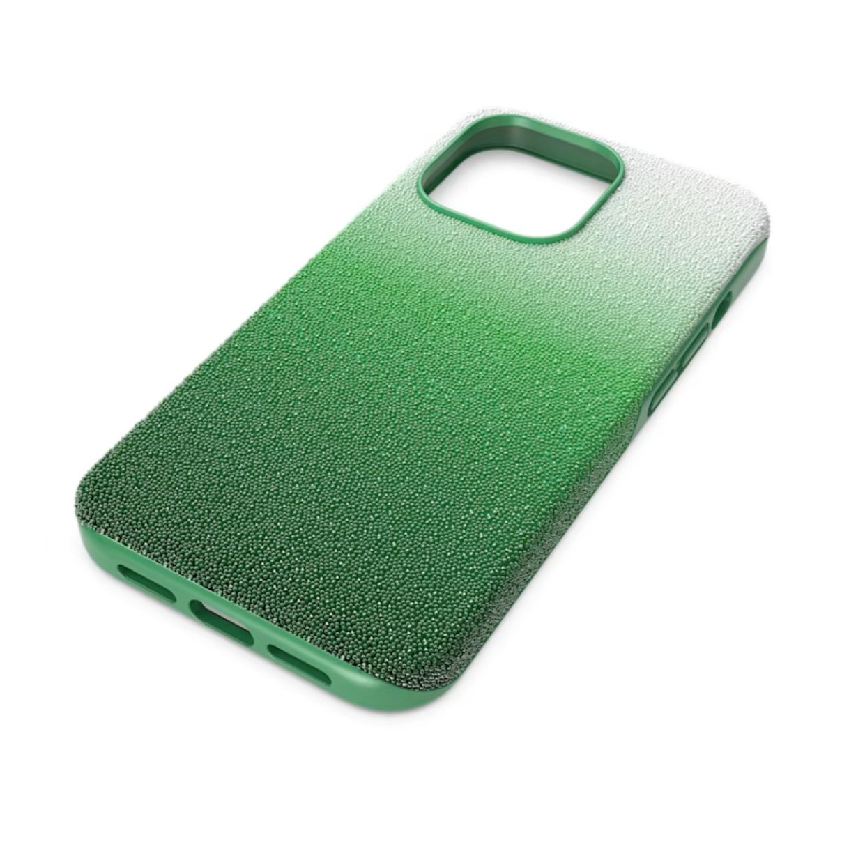 Capa para smartphone verde com textura granulada e gradiente de cor