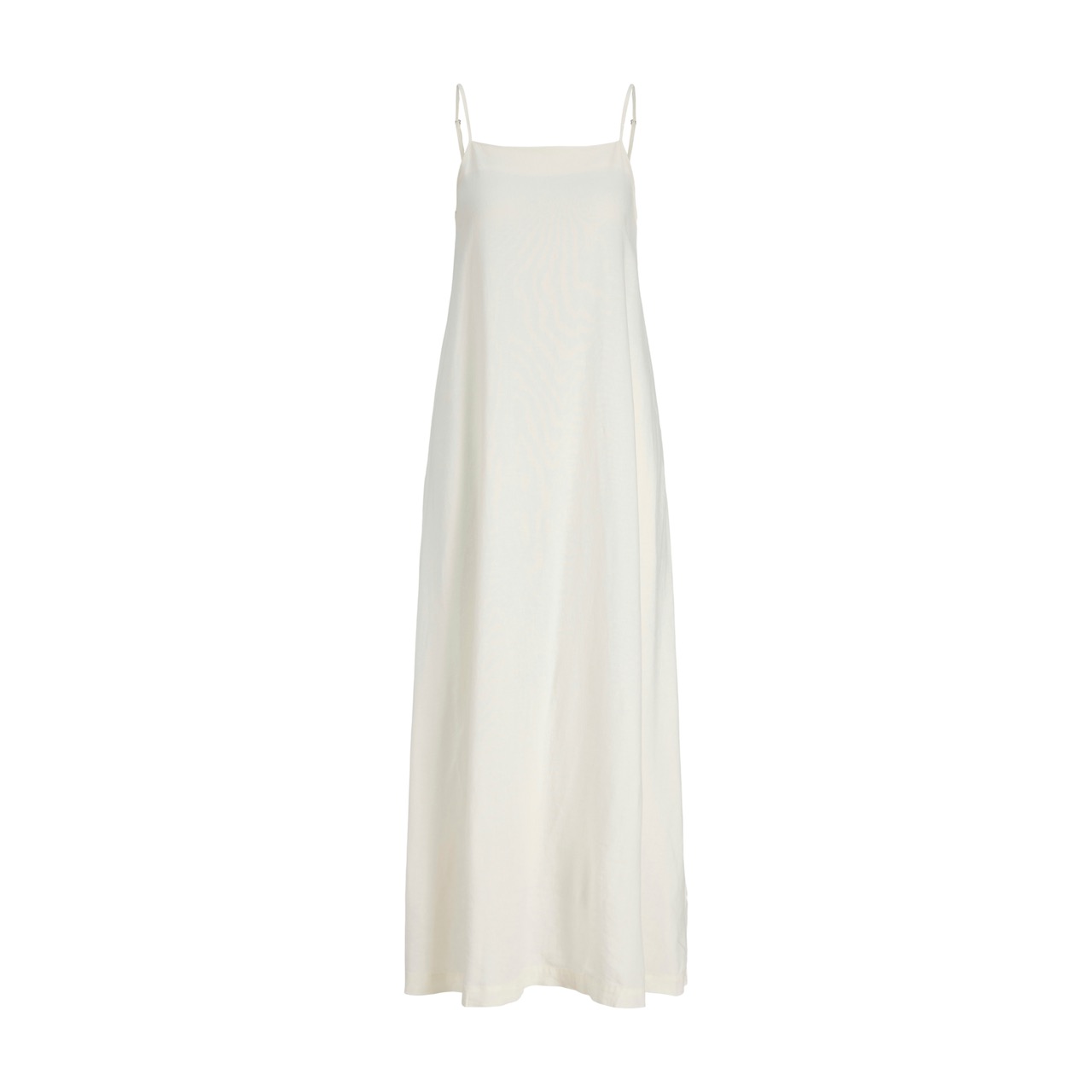 Vestido comprido branco com alças finas