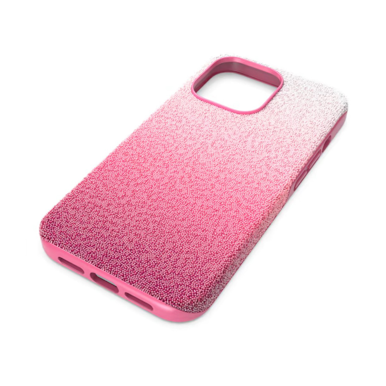 Capa de telemóvel texturizada rosa com degradê branco