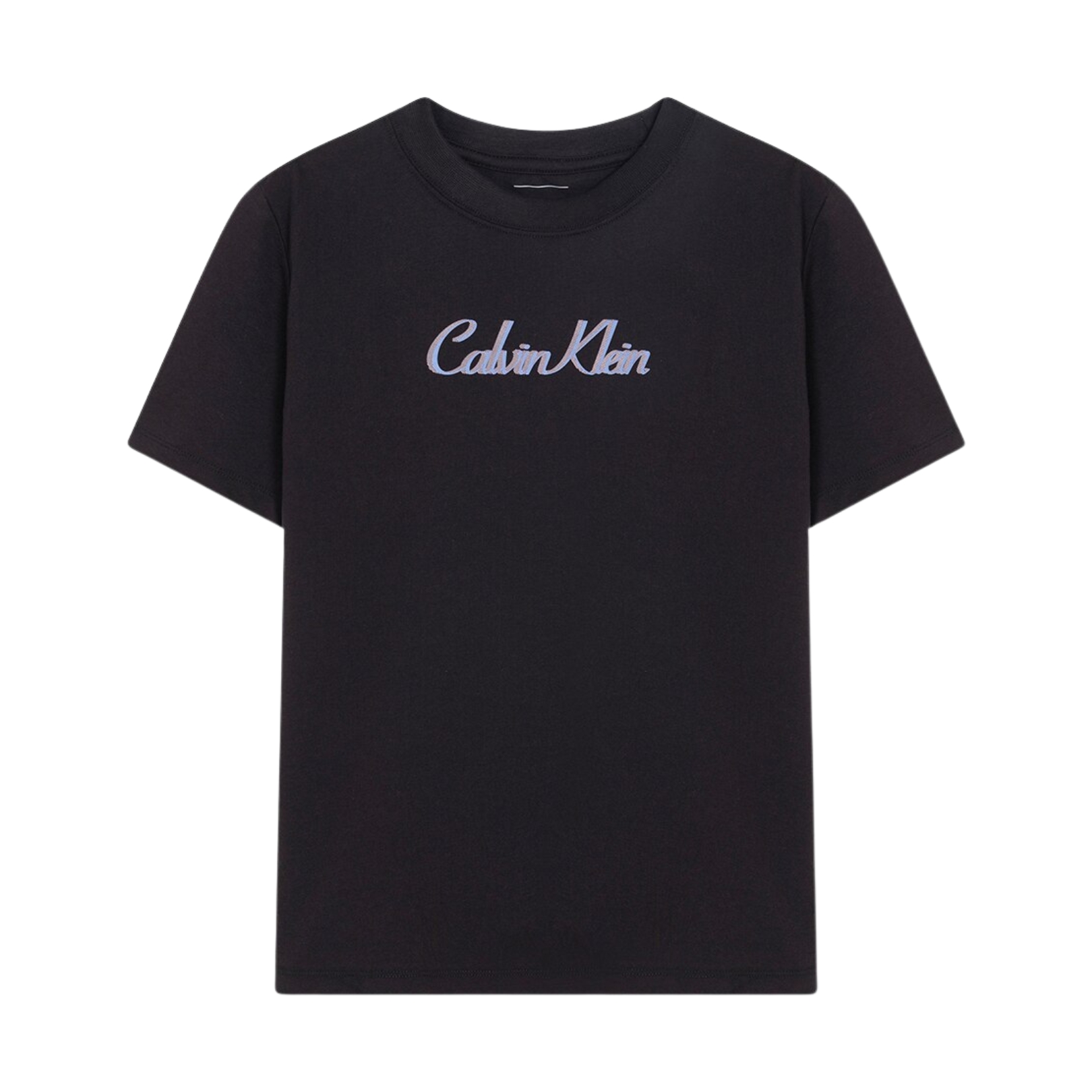 T-shirt preta Calvin Klein com logo azul claro