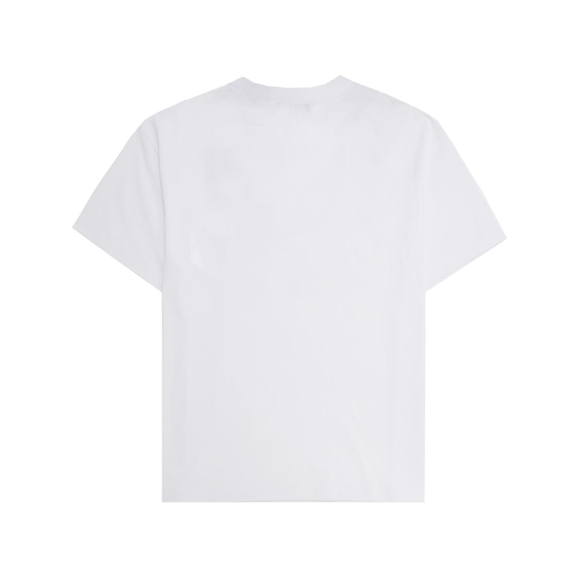 T-shirt branca lisa vista de costas