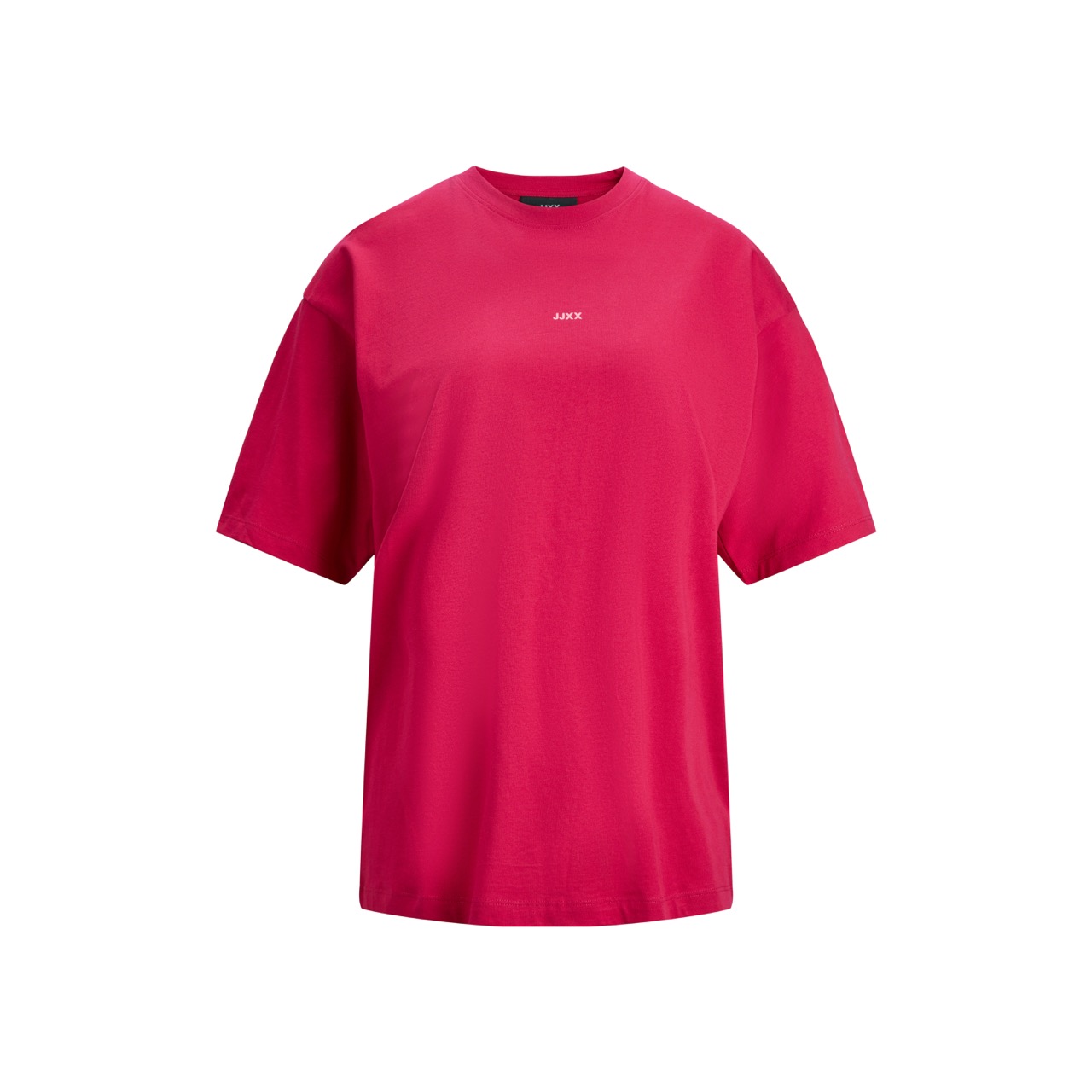 T-shirt rosa escura com texto JACK no peito
