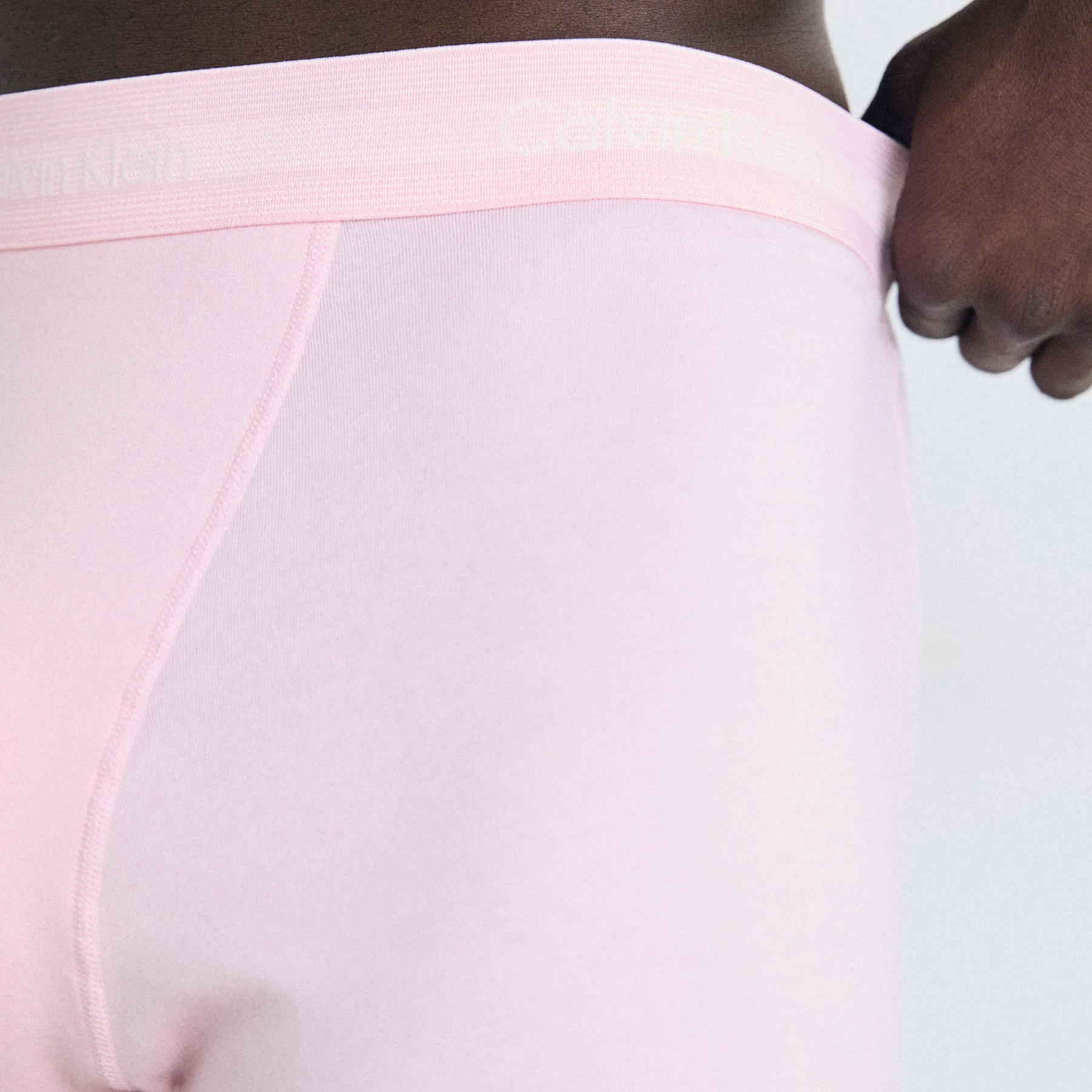 Cuecas rosa claro com cintura elástica Calvin Klein