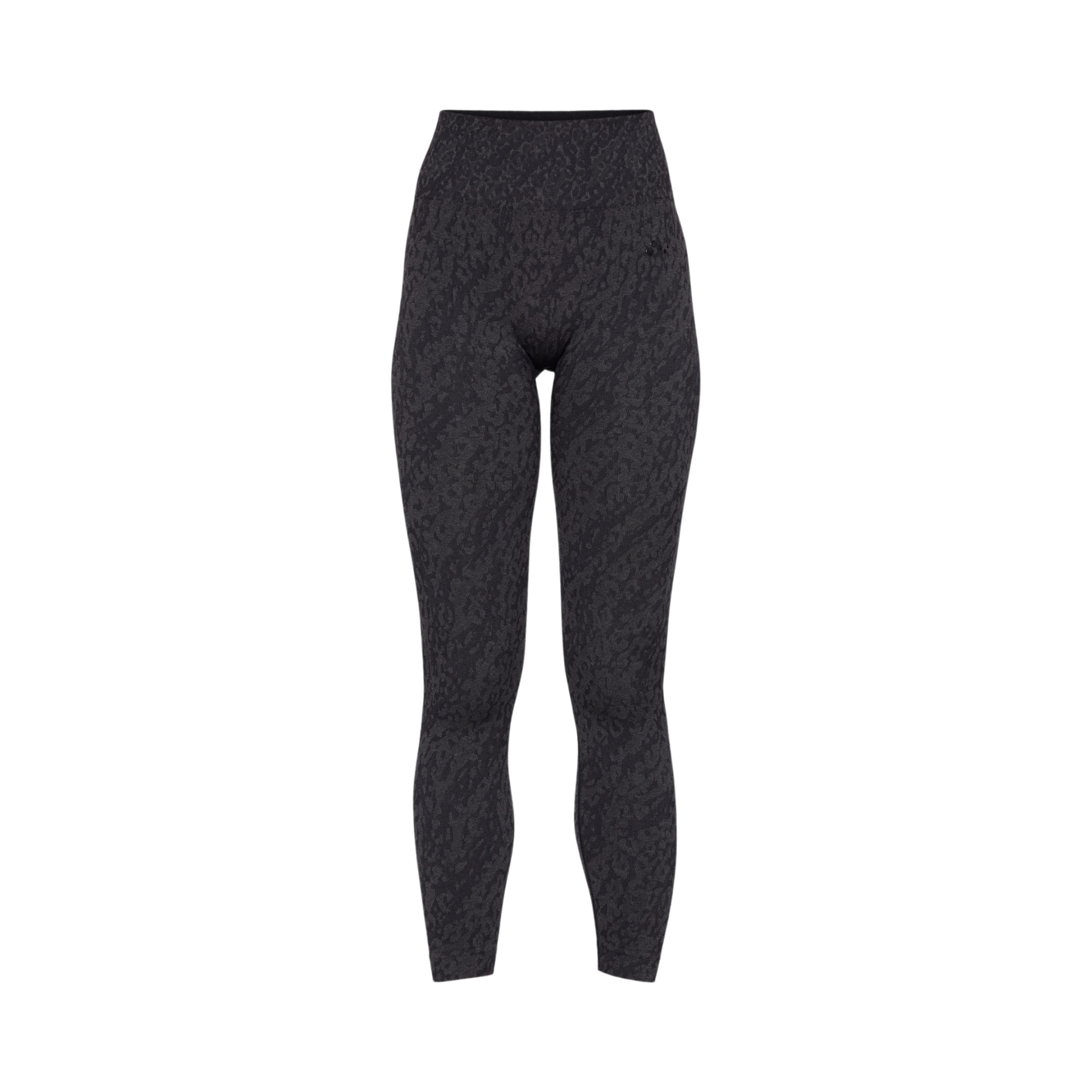 Calças legging cinza escuro com padrão subtil