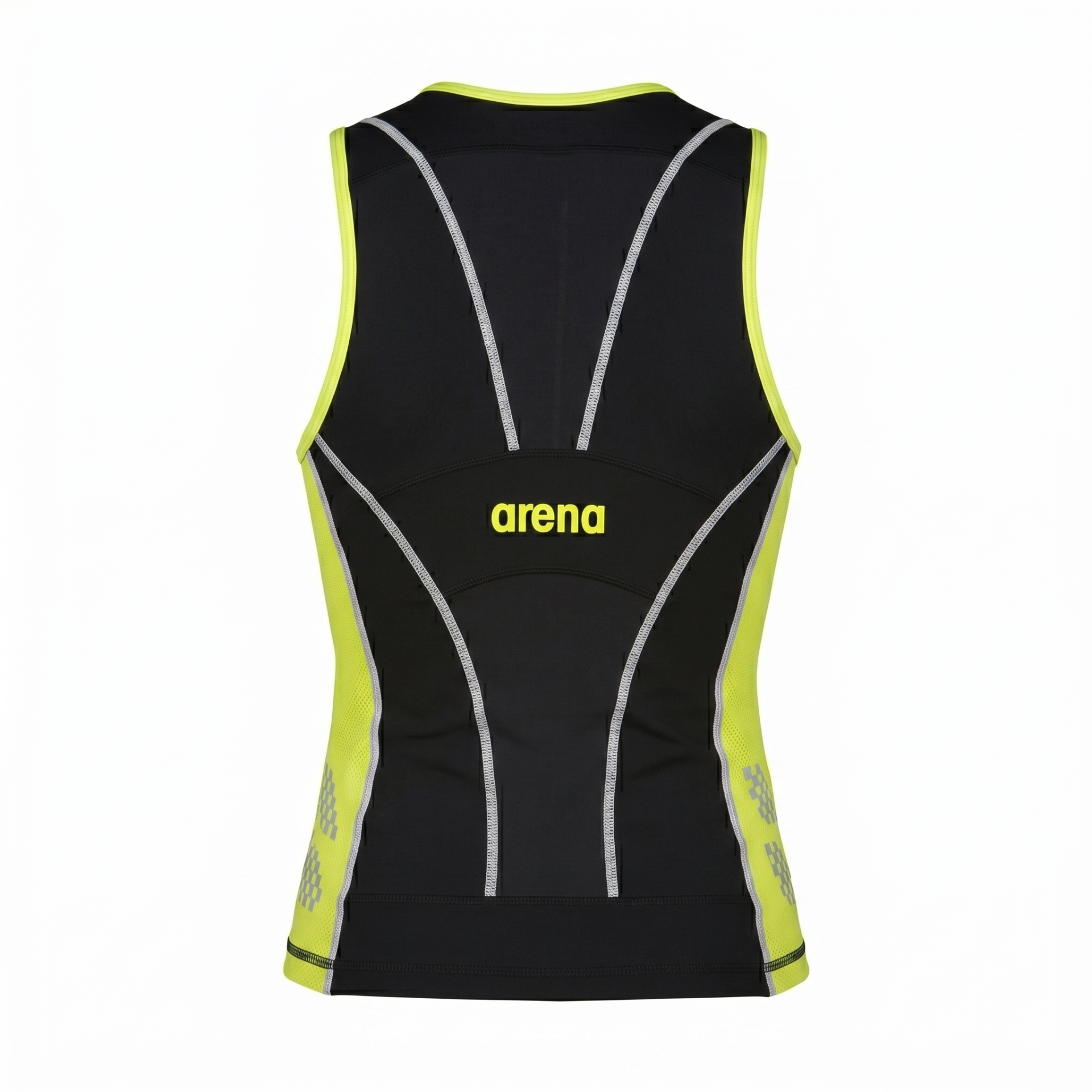 Camisola de treino preta e amarelo néon com logo arena