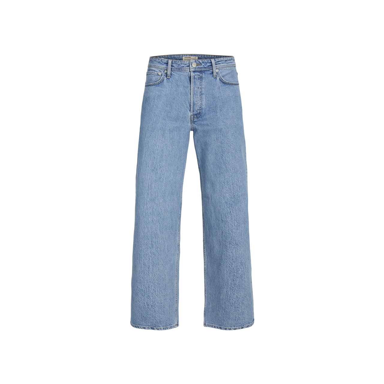 Calças de ganga azul claro de corte largo