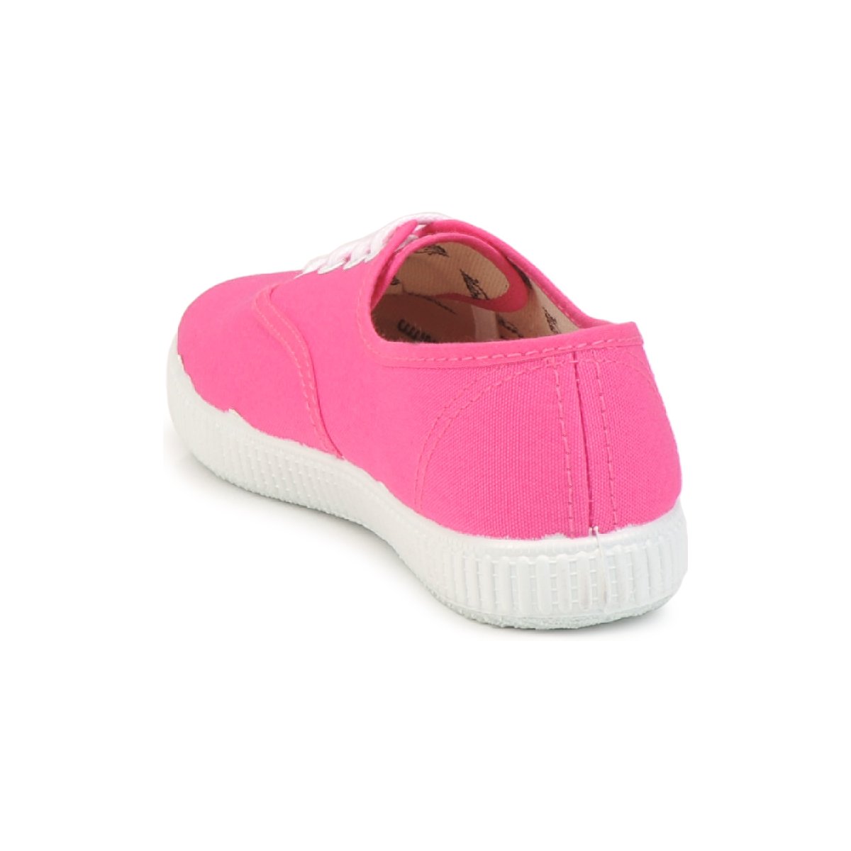 Sapatilha rosa fluorescente vista de trás