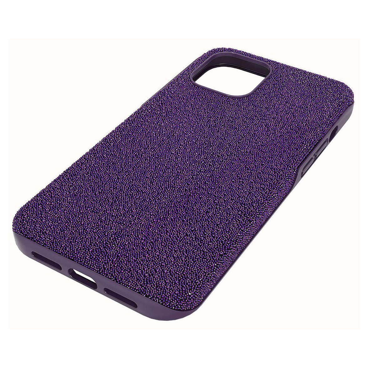 Capa para smartphone roxa texturizada vista de lado