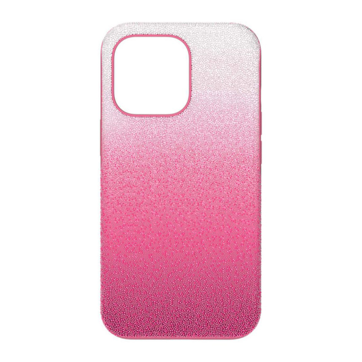 Capa para smartphone rosa com gradiente para branco e textura pontilhada