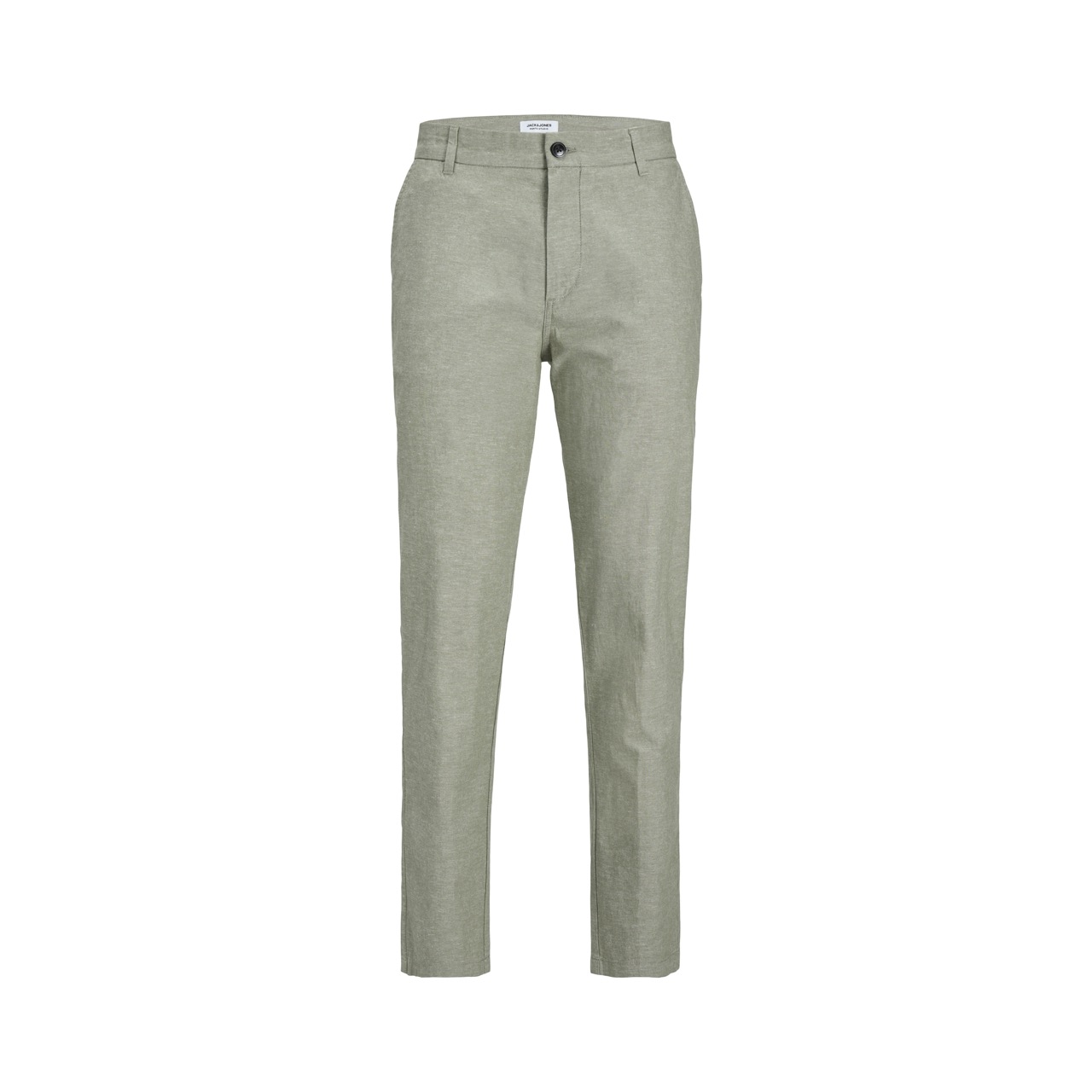 Calças de homem cinza claro com padrão fino