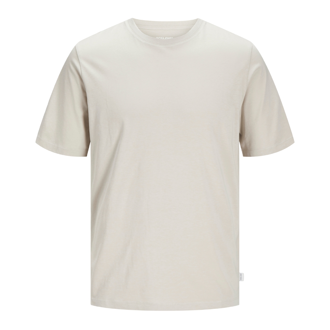 T-shirt básica masculina bege claro