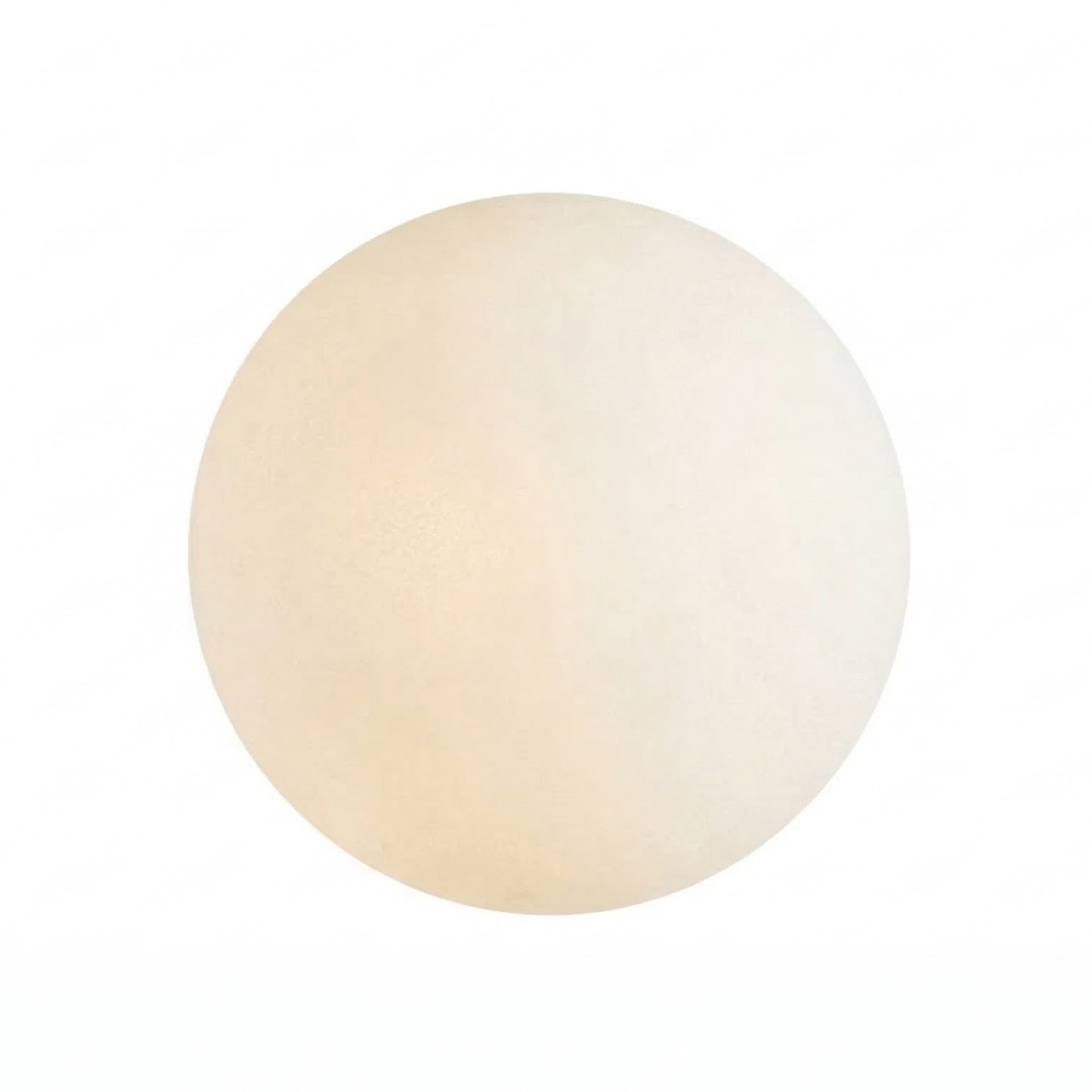Bola redonda bege clara com textura suave