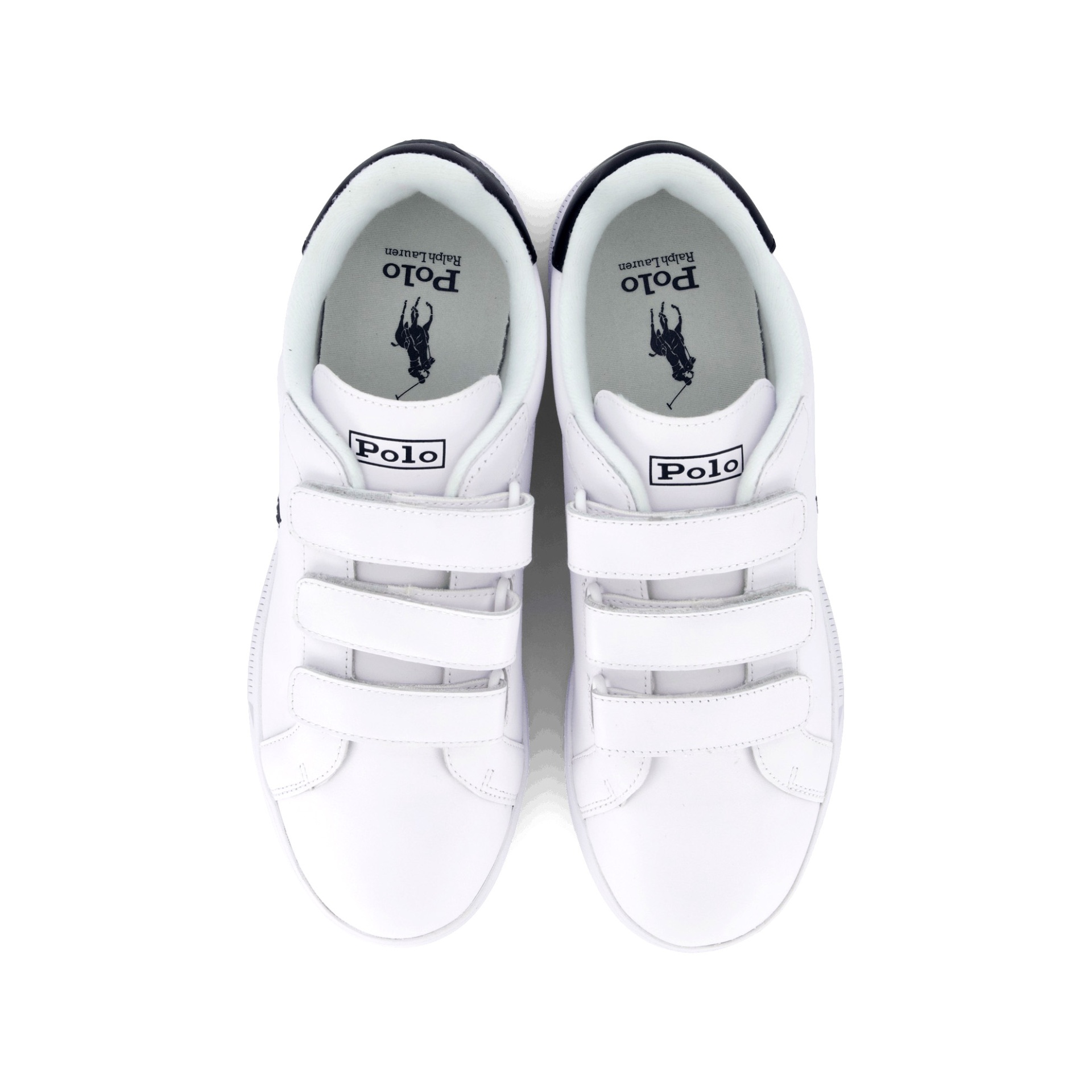 Sapatilhas brancas Polo Ralph Lauren vista superior