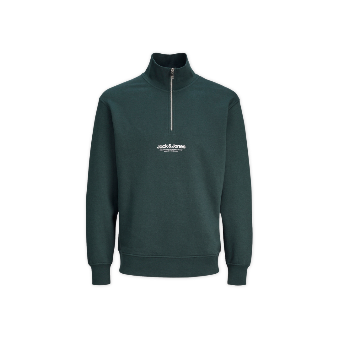 Casaco verde escuro JACK & JONES com fecho até ao pescoço