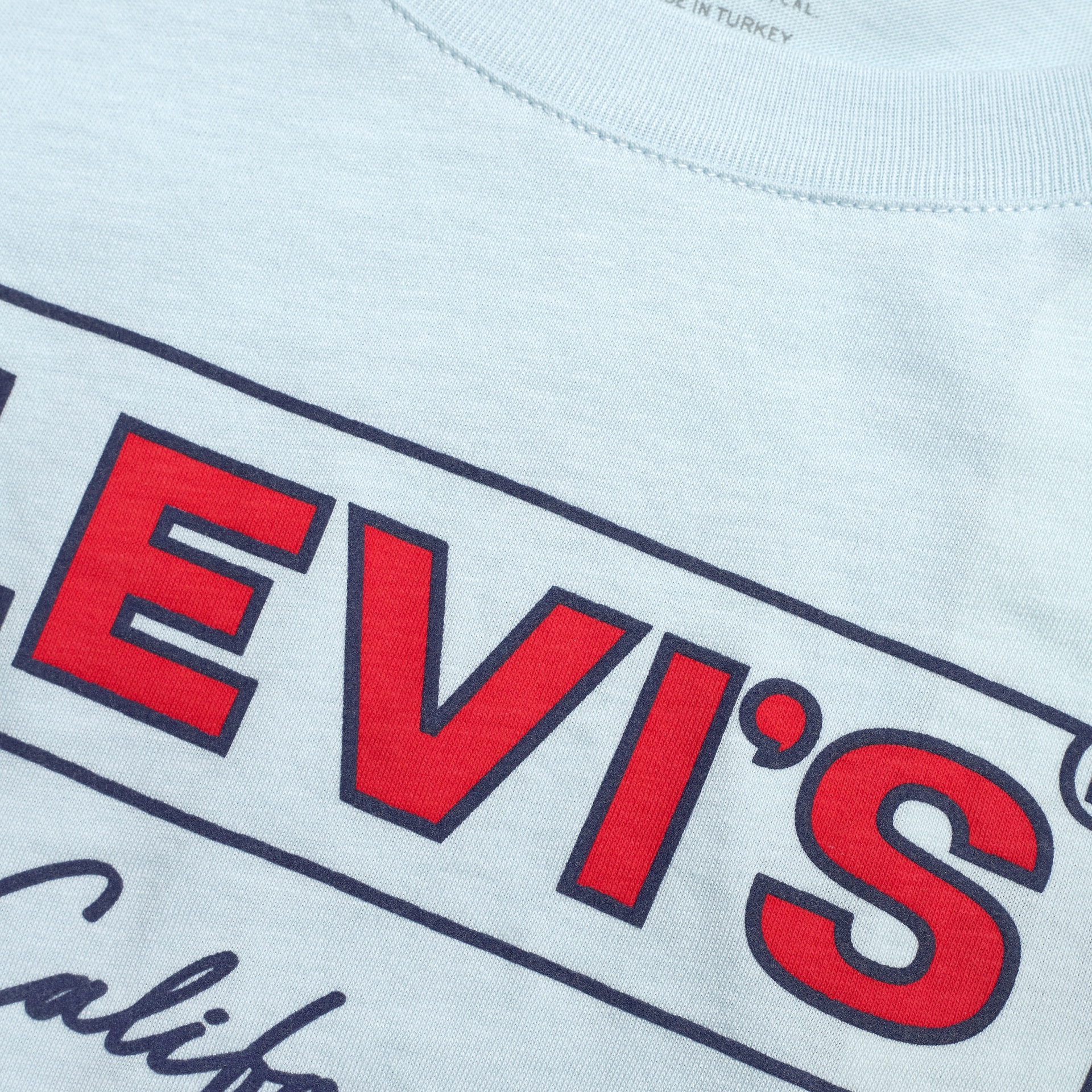 Camisola branca com estampado LEVI'S vermelho e preto