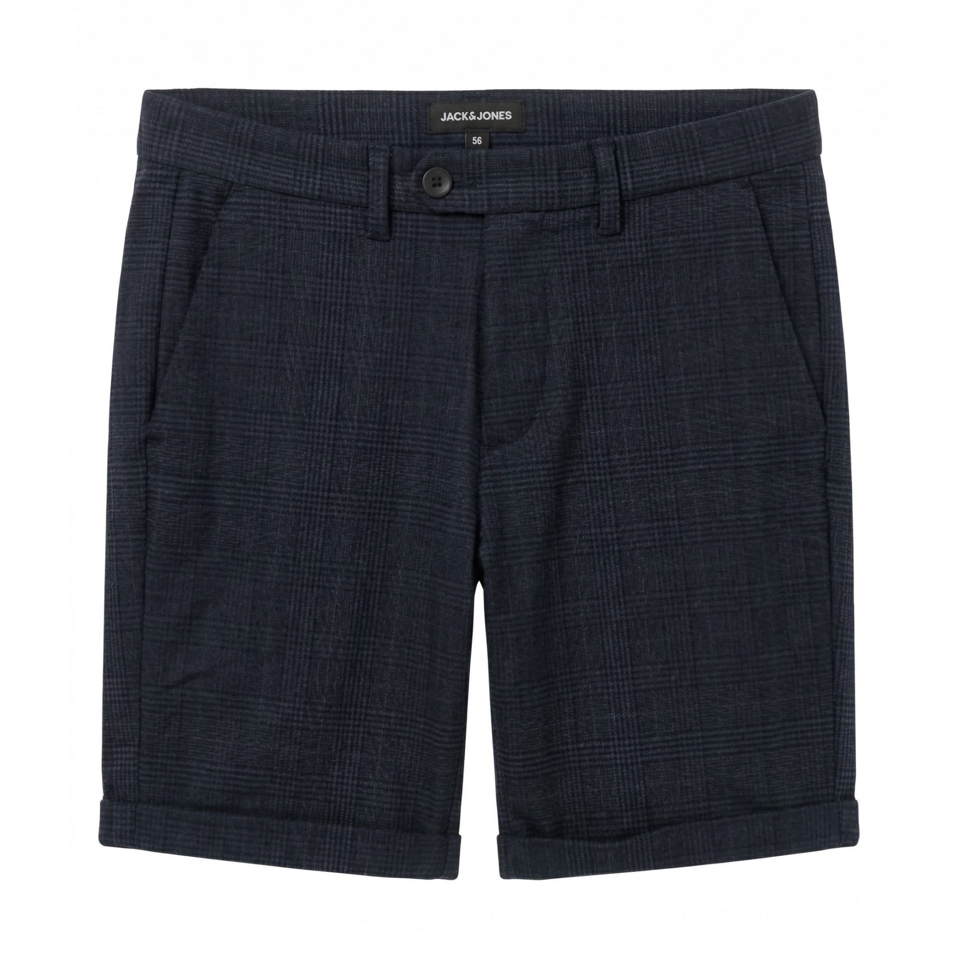 Calções Jack & Jones xadrez azul com detalhes