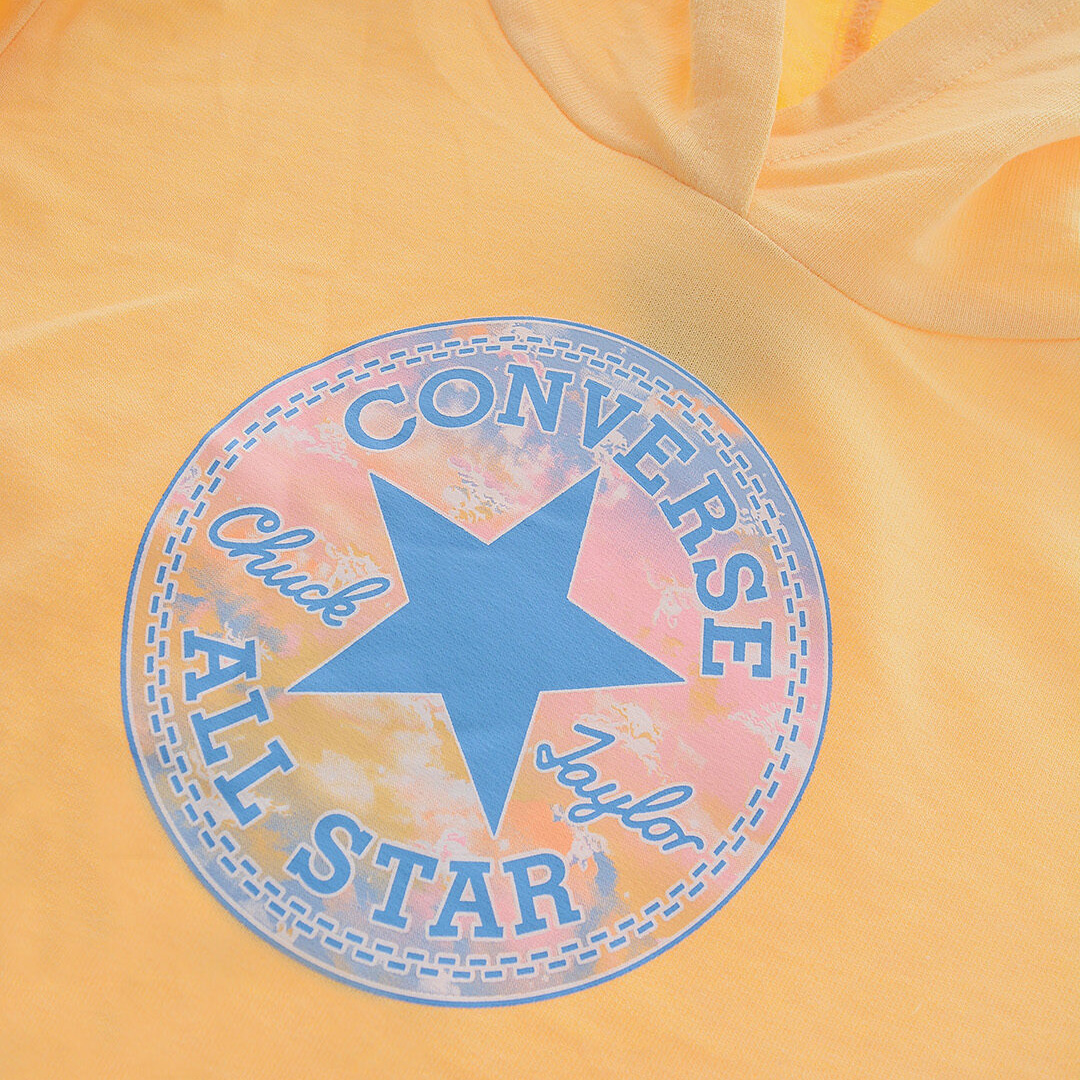 Etiqueta CONVERSE ALL STAR Chuck Taylor num tecido amarelo