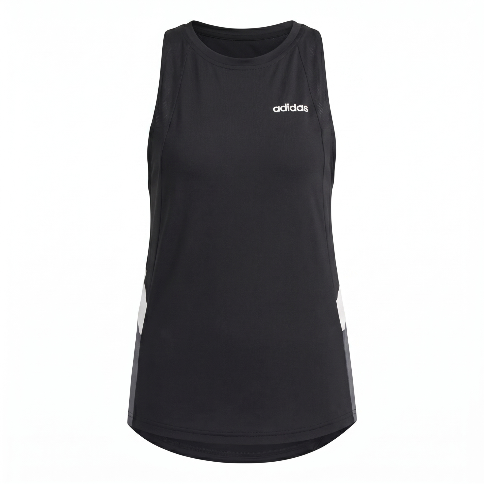 Regata desportiva preta Adidas com logótipo branco