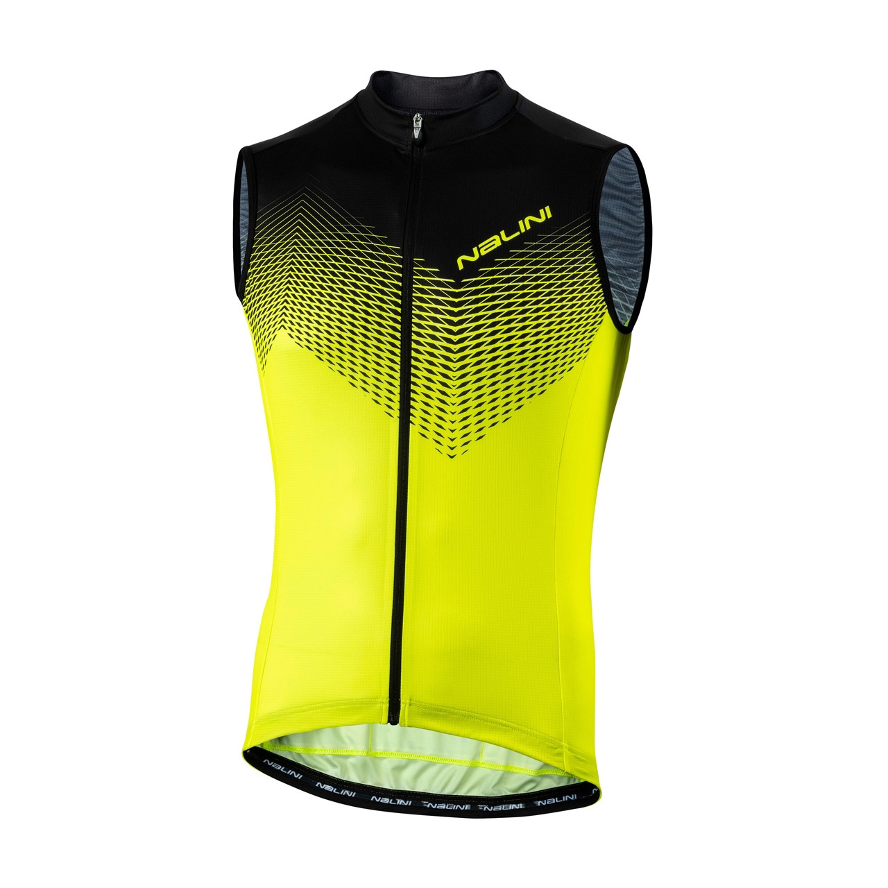 Colete ciclismo amarelo fluorescente e preto NAALINI