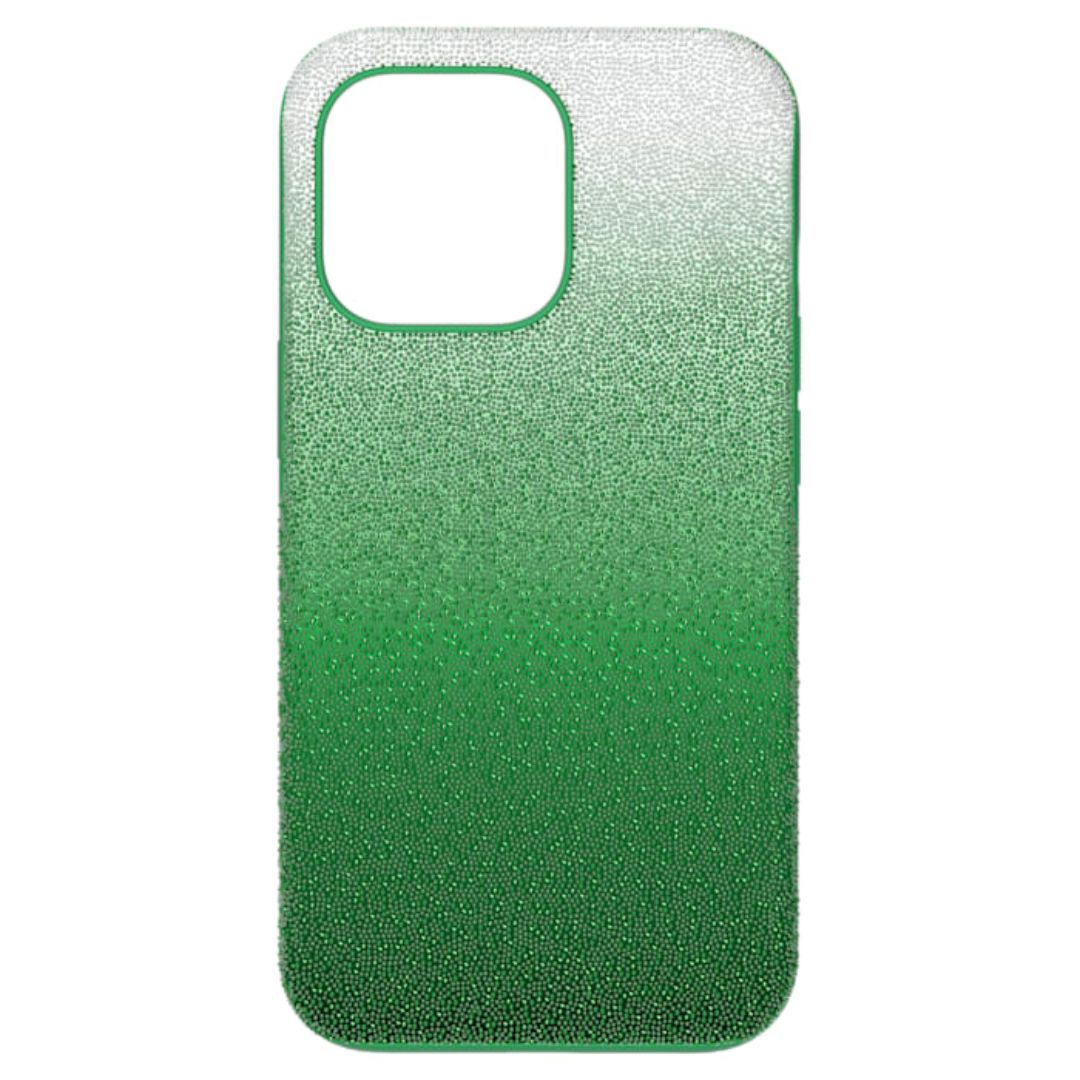 Capa de telemóvel verde com padrão de microbolhas