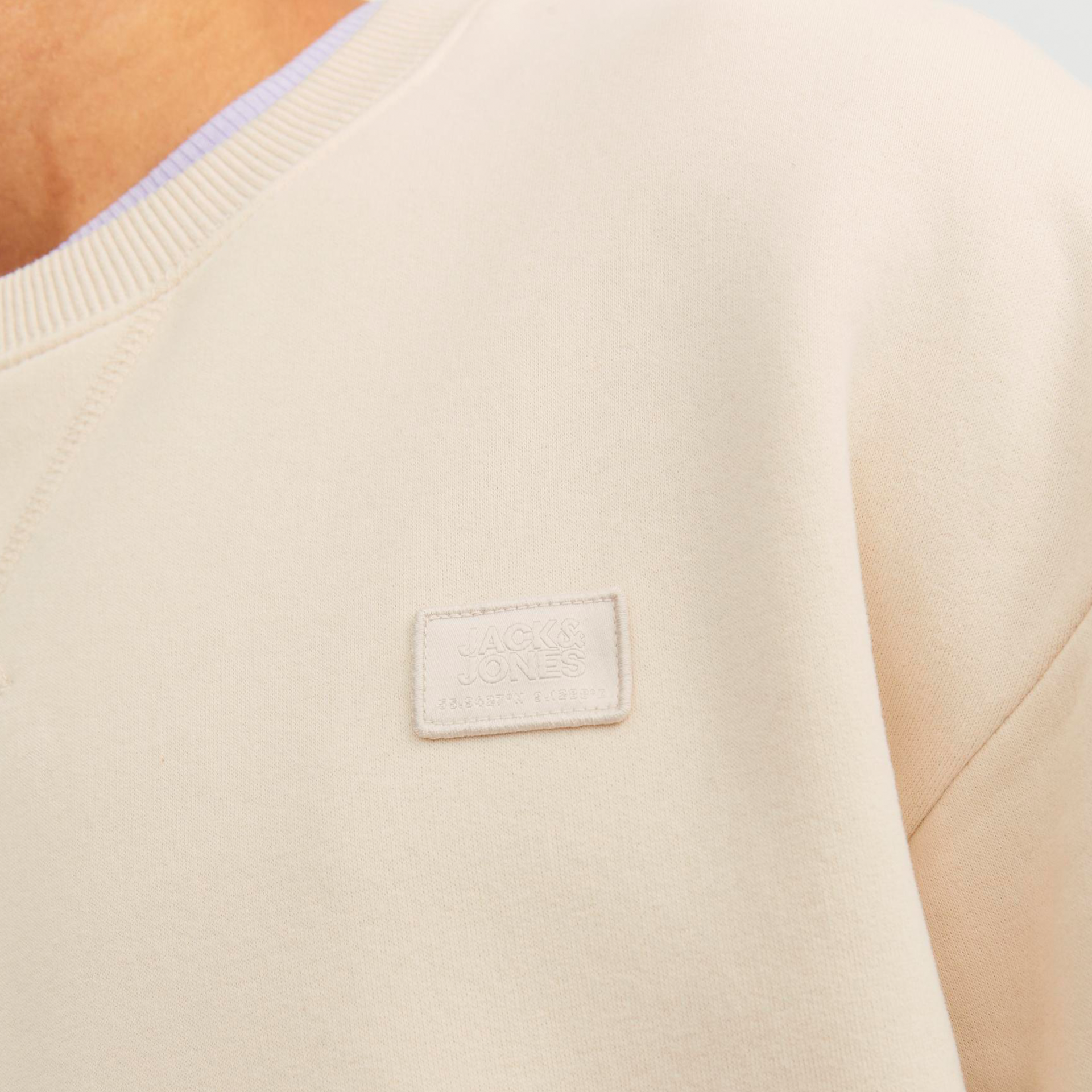 Parte superior de camisola bege clara com etiqueta Jack & Jones