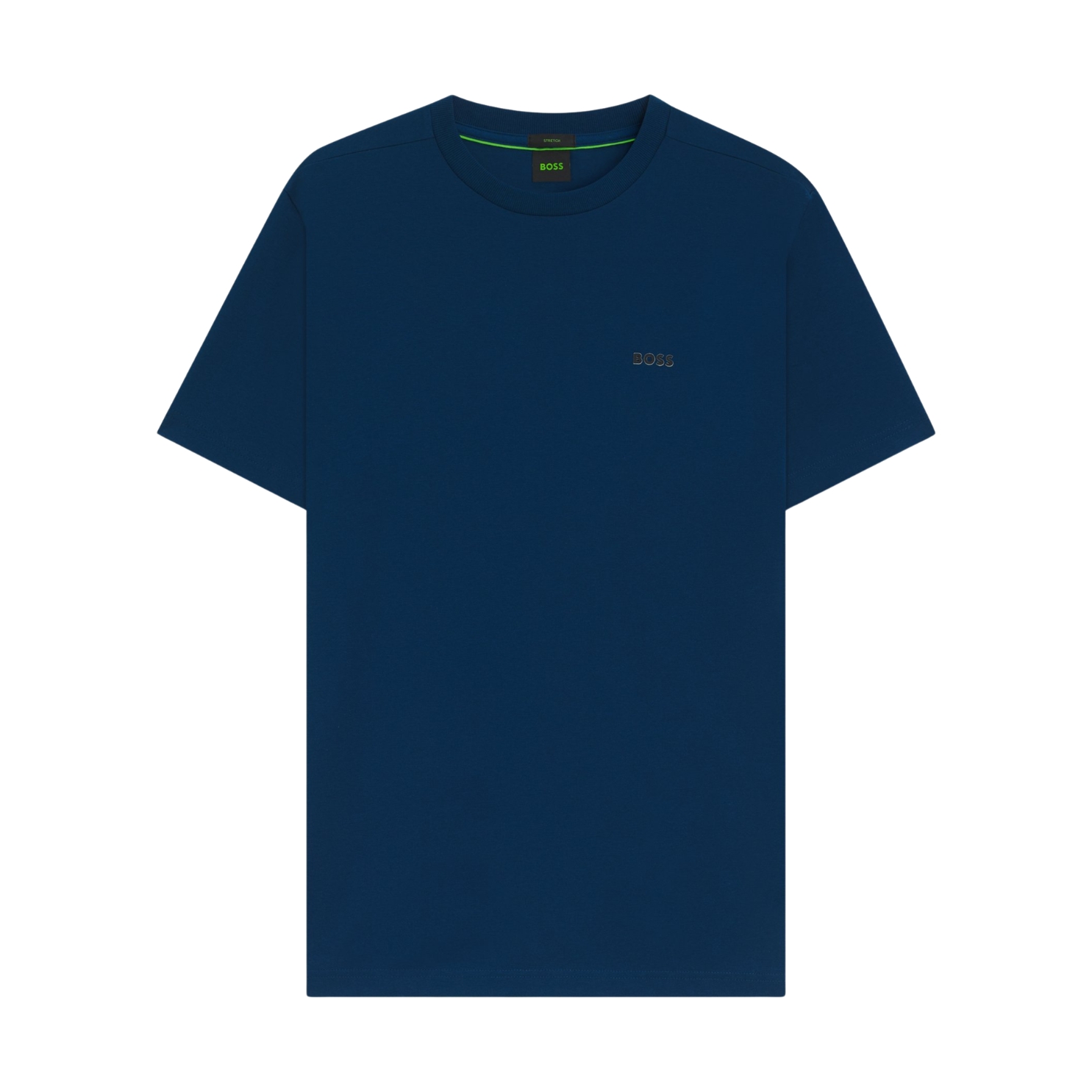 T-shirt azul escura com logótipo BOSS