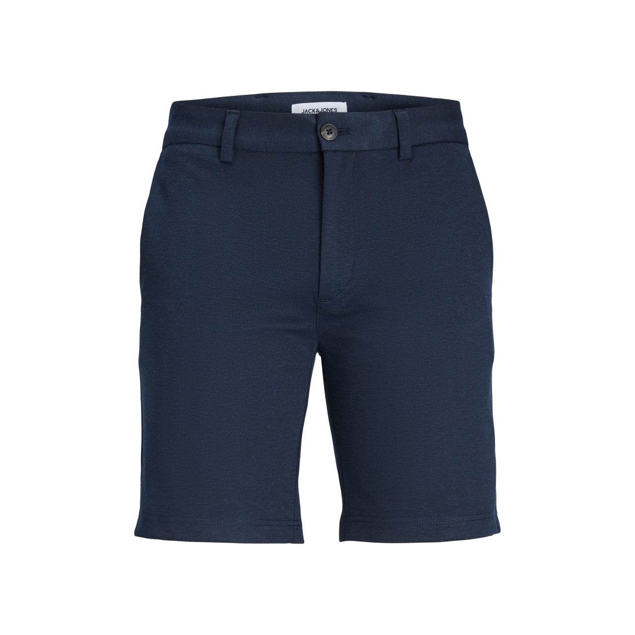 Calções masculinos azul escuro num fundo branco