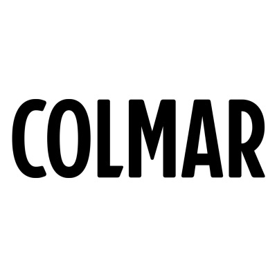 Logotipo COLMAR em letras pretas sobre fundo branco