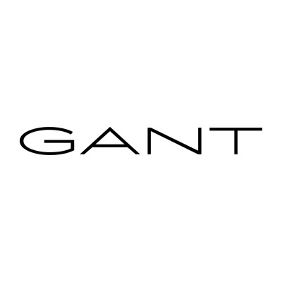 Logotipo da marca GANT em preto num fundo branco
