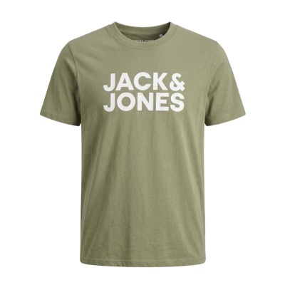 T-shirt verde-oliva JACK & JONES com manga curta