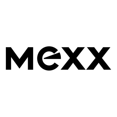 Logótipo da marca MEXX preta sobre fundo branco